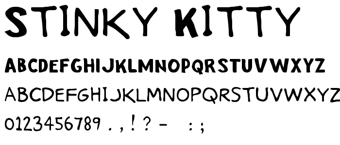 Stinky Kitty font